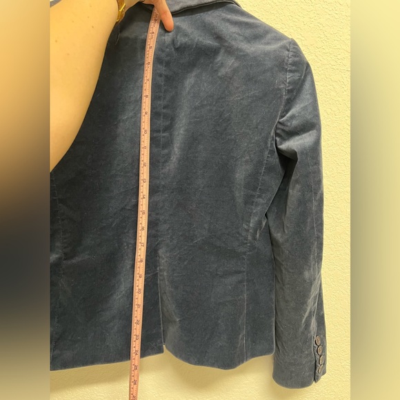 *New York & Co. Women’s Vintage Velvety Blazer Jacket Blue Size 10 - Picture 9 of 10